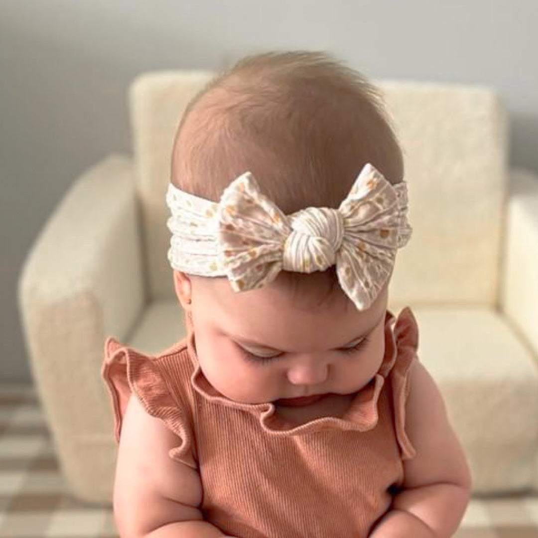 Cable knit baby bow headband. Baby hair accessories. Baby bows. Baby Topknot.