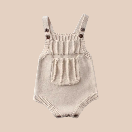 Baby knit romper. Baby boy clothing