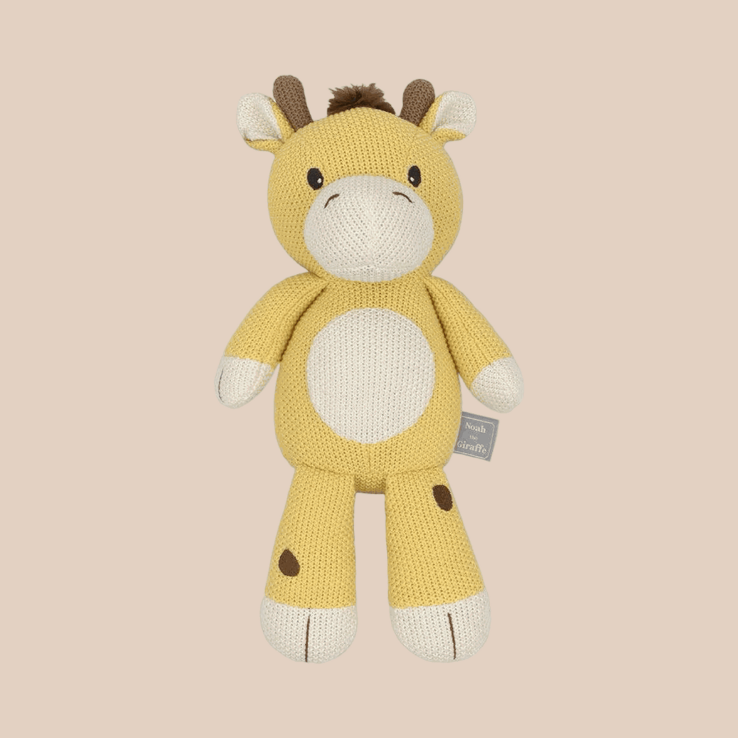 Noah the Giraffe Living Textiles. Baby knit toy 