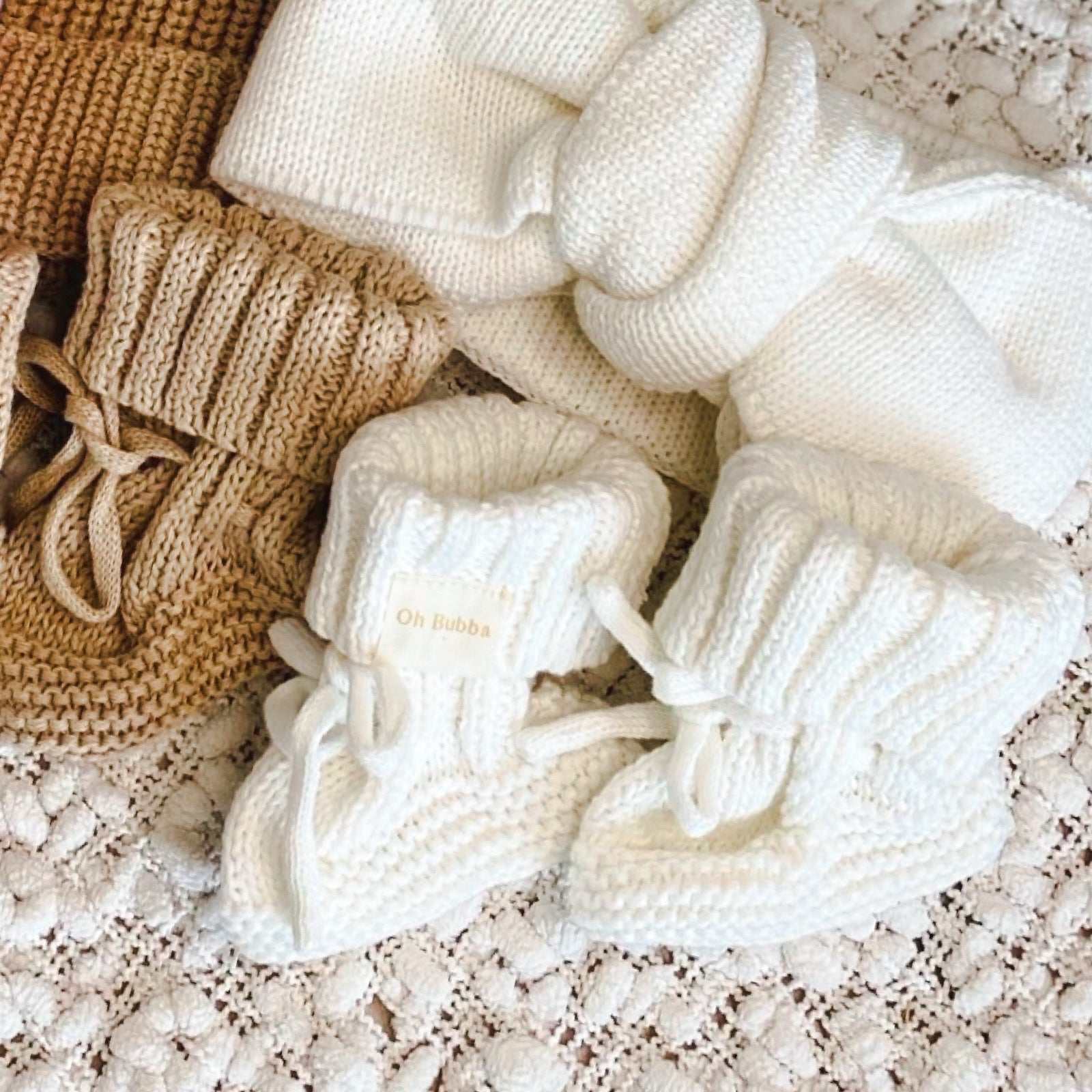 Newborn knit booties. Baby Booties. 