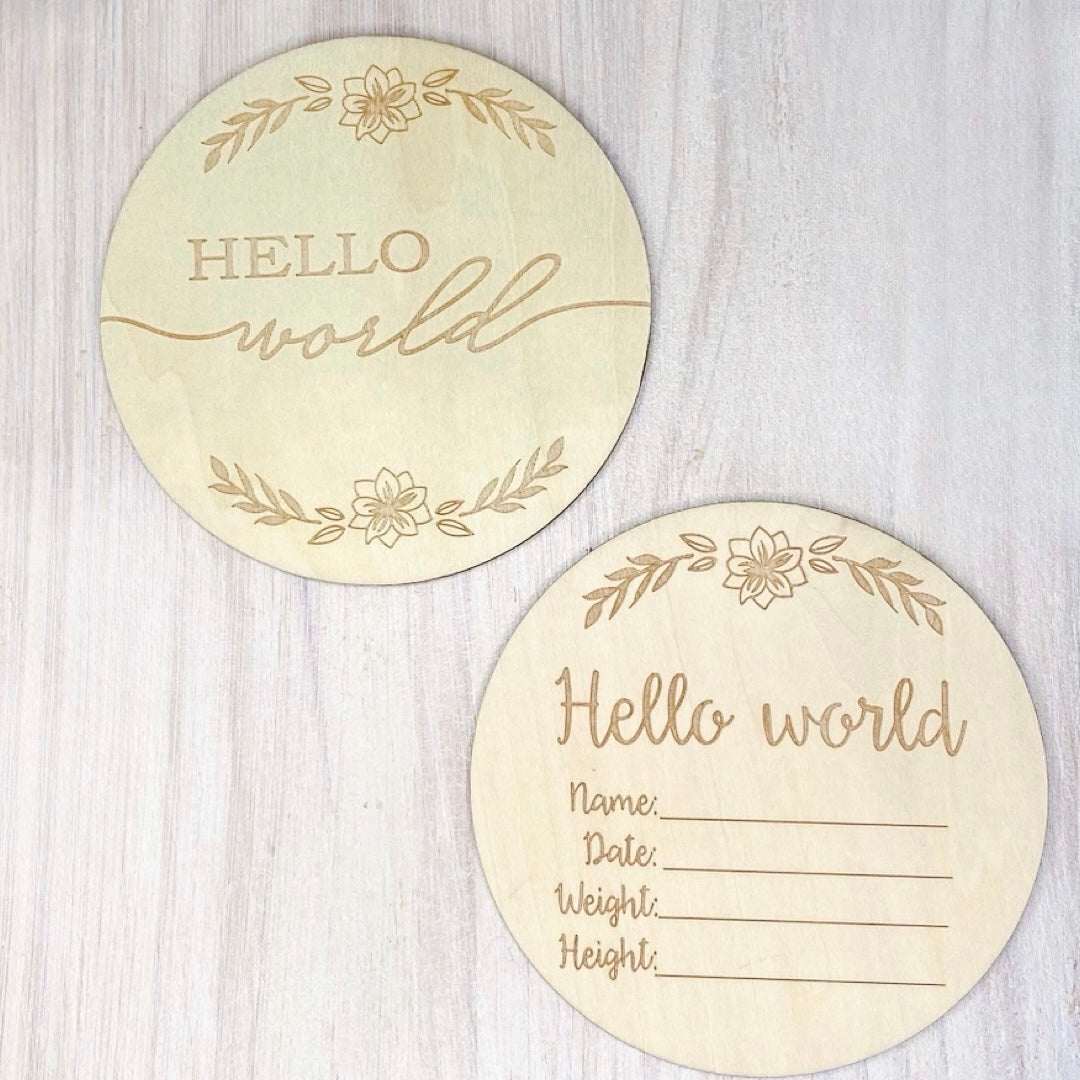 Hello world announcement disc