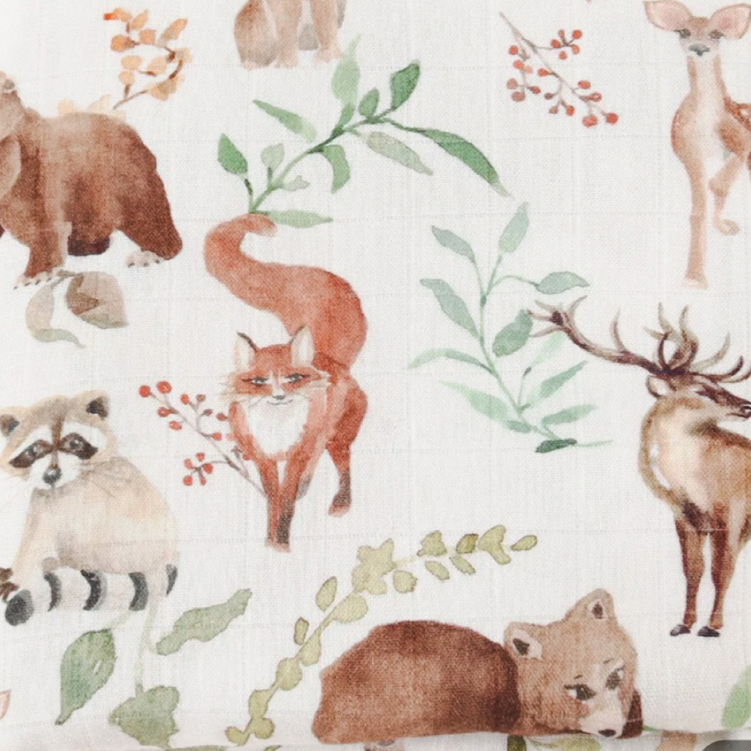 Forest Animals Baby Swaddle Wrap