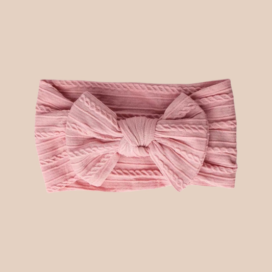 Flamingo baby bow headband. Newborn baby bow headband. Baby Topknot