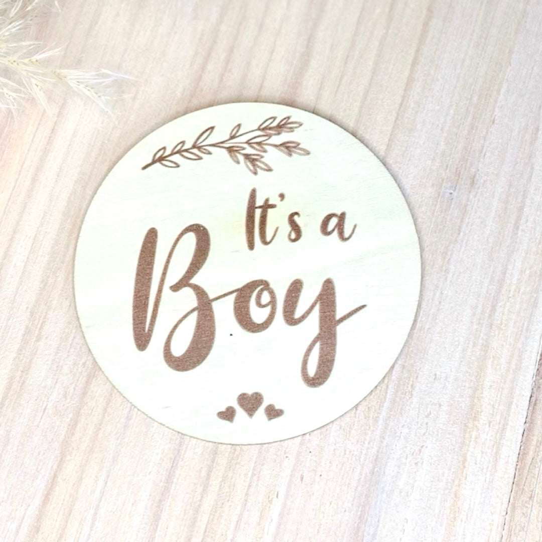 It's a Boy - Baby Announcement Disc
