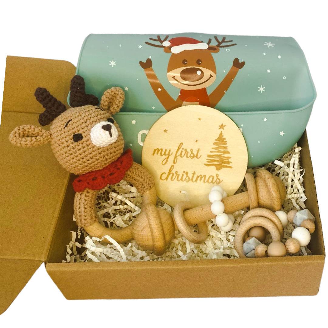 My First Christmas Baby Gift Set - Red Deer
