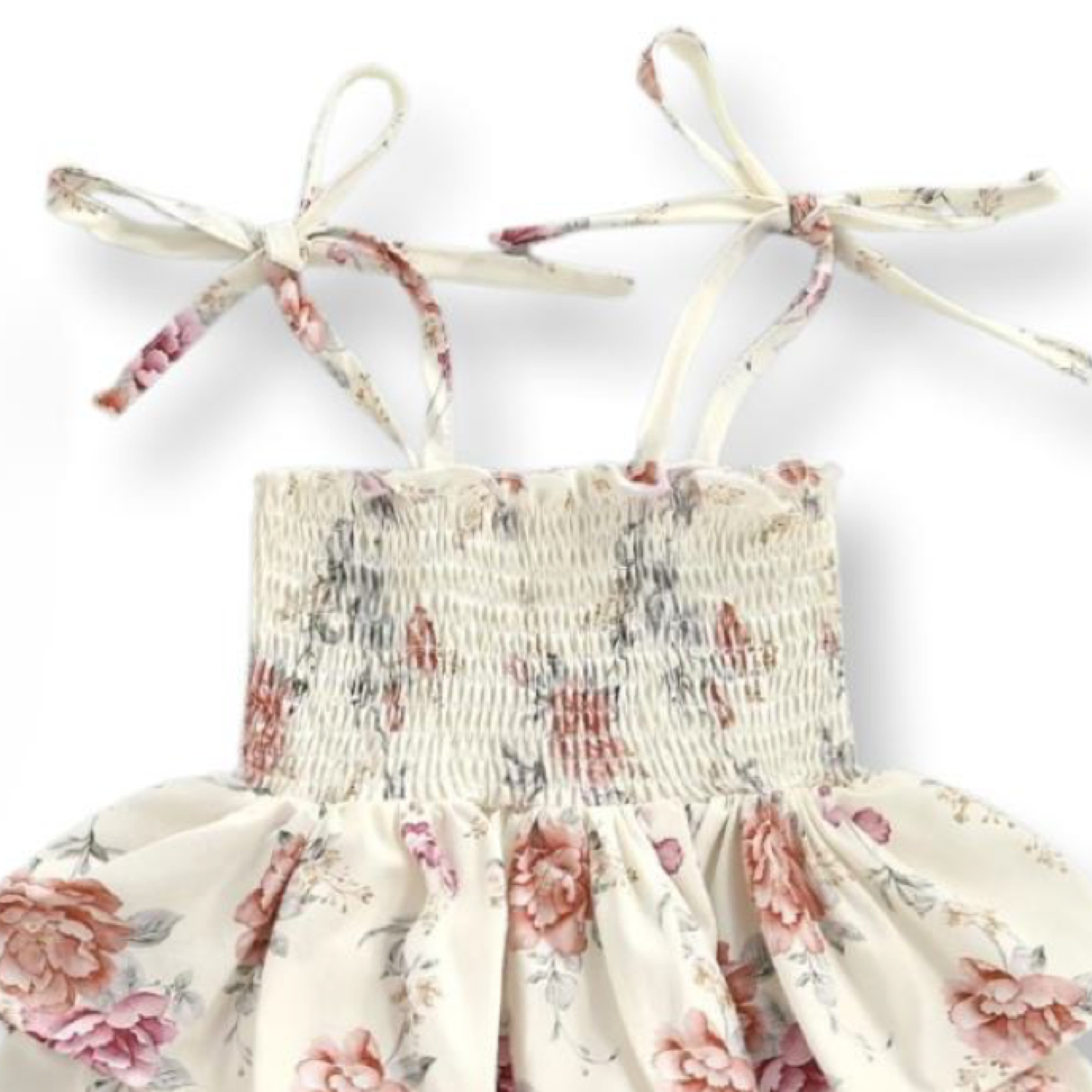 Floral Ruffle Romper | Peony