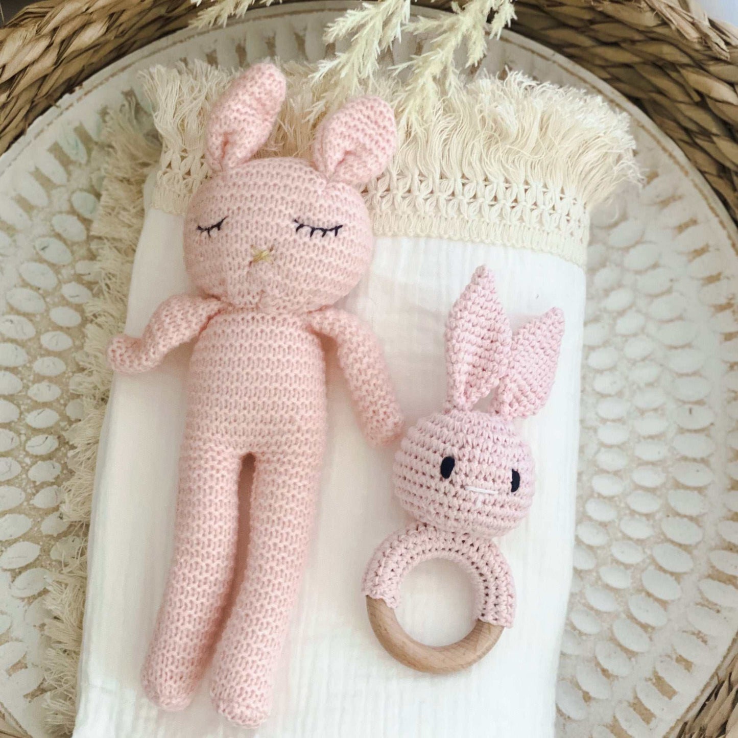 Crochet Bunny. Bunny Rattle. Baby Rattle. Baby Gift