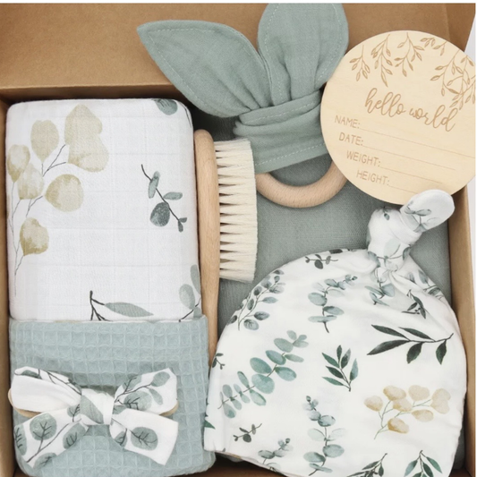 Leaf Swaddle Baby Gift Box | Baby Shower Gift