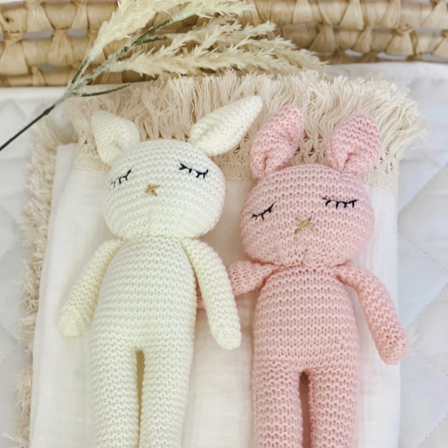 Baby Crochet Bunny | Pink